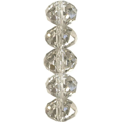 8mm Squashed Facet Crystal Beads (available in 5 colours)